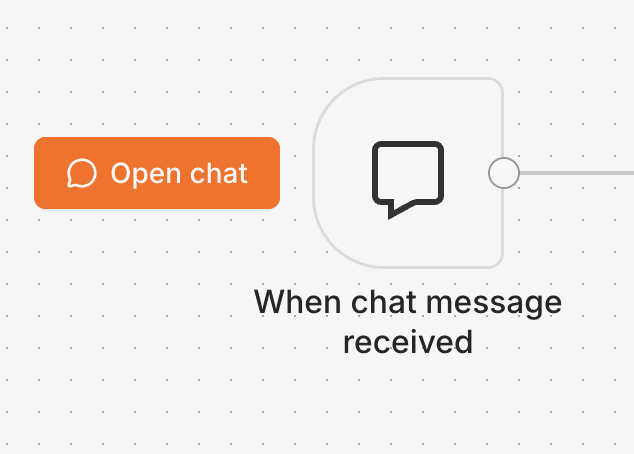 Chat 트리거 노드